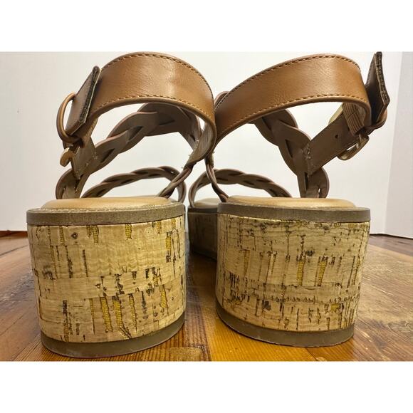 Nordstrom Rack Women’s Cork Wedge Summer Sandals – Tan – Size 9 – NWOB - Picture 5 of 9